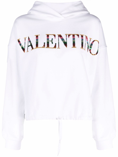 Shop Valentino Felpa  In White