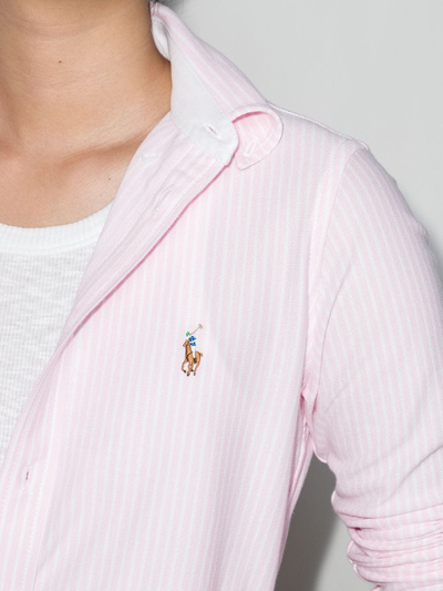 Shop Polo Ralph Lauren Camicia Oxford In Pink