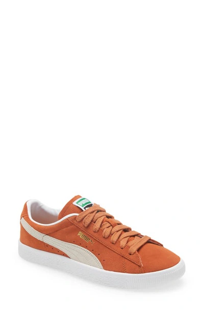 Shop Puma Suede Vtg Sneaker In Orange/ Grey