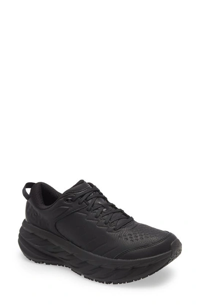 Shop Hoka One One Bondi Sr Water Resistant Sneaker In Black/ Black