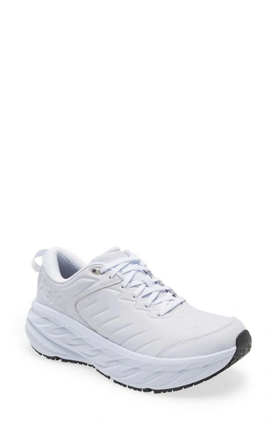 Shop Hoka One One Bondi Sr Water Resistant Sneaker In White/ White