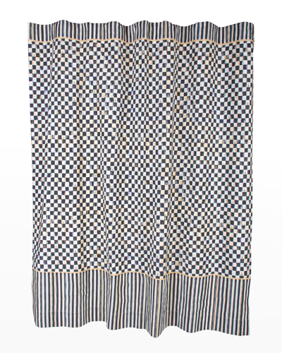 Shop Mackenzie-childs Courtly Check Shower Curtain