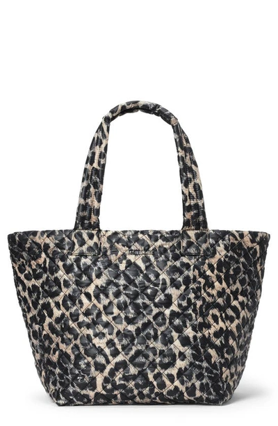 Shop Mz Wallace Medium Metro Deluxe Tote In Leopard Fur Print