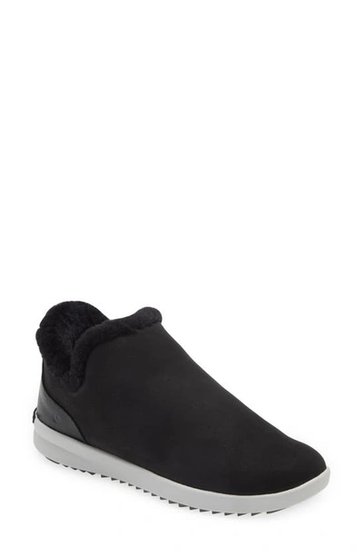 Shop Olukai Malua Hulu Genuine Shearling Slip-on Sneaker In Onyx/ Mist Grey