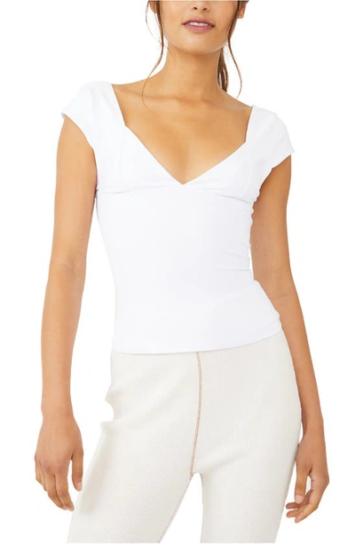 Free People Duo Bustier Top In White