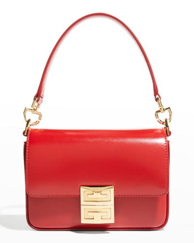 Shop Givenchy 4g Small Crossbody Bag With Cube Chain In 601 Dark Red