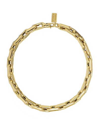 Shop Lauren Rubinski 14k Small Chain Link Necklace In Yg