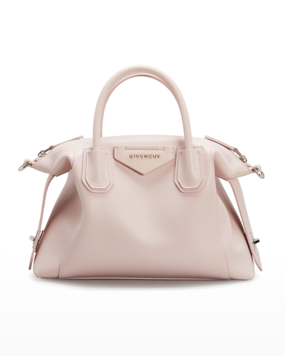Shop Givenchy Antigona Soft Small Leather Bag In 682 Blush Pink