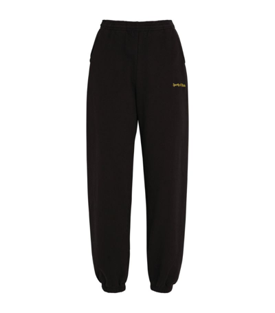 Shop Sporty And Rich Classic Logo Sweatpants In Black