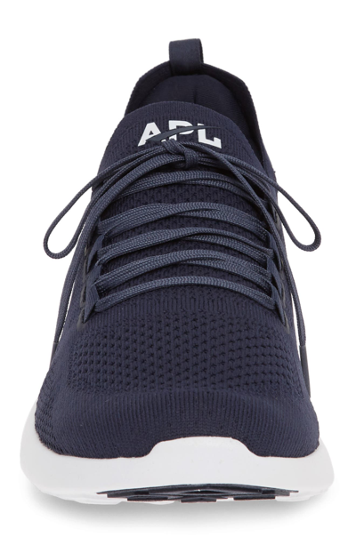 Shop Apl Athletic Propulsion Labs Techloom Breeze Knit Running Shoe In Midnight/ White