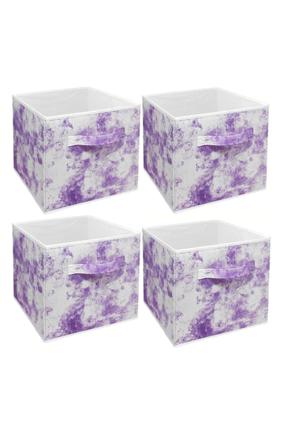 Shop Sorbus Foldable Storage Box In Purple