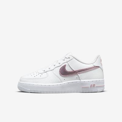 Shop Nike Air Force 1 Big Kids' Shoes In White,pink Glaze