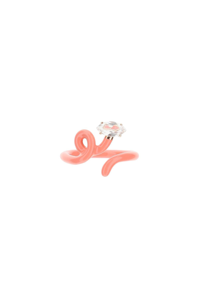 Shop Bea Bongiasca Baby Vine Tendril Ring In Pink