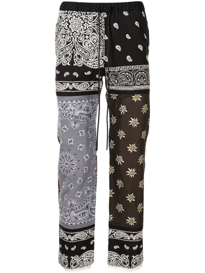 Children Of The Discordance Paisley Drawstring Trousers In Multicolour