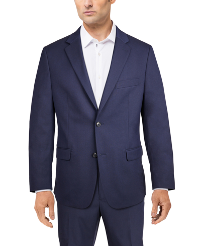 Shop Alfani Men's Classic-fit Stretch Solid Suit Jacket, Created For Macy's In Navy