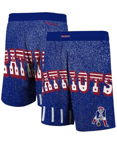 Shop Mitchell & Ness Men's Royal New England Patriots Jumbotron Shorts