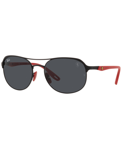 Shop Ray Ban Rb3685m Scuderia Ferrari Collection 58 Unisex Sunglasses In Black