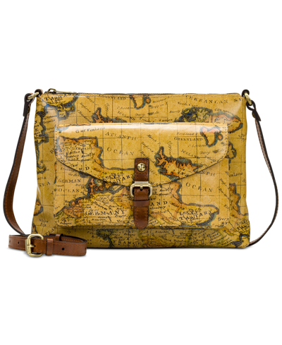 Shop Patricia Nash Kirby East West Leather Crossbody - Macy's Exclusive In European Map/macy's Exculsive