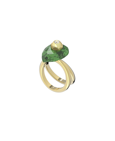 Shop Swarovski Women's Numina Ring In Green