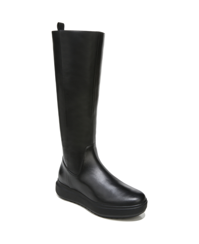 Shop Naturalizer Torence Wide Calf High Shaft Boots Women's Shoes In Black Leather