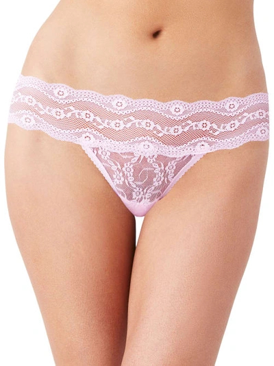 Shop B.tempt'd By Wacoal Lace Kiss Thong In Pink Lady