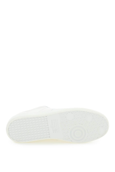 Shop Maison Margiela Replica Patent Sneakers In White