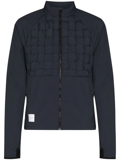 Shop District Vision Sarantos Zonal Woven-panel Track Jacket In Blue