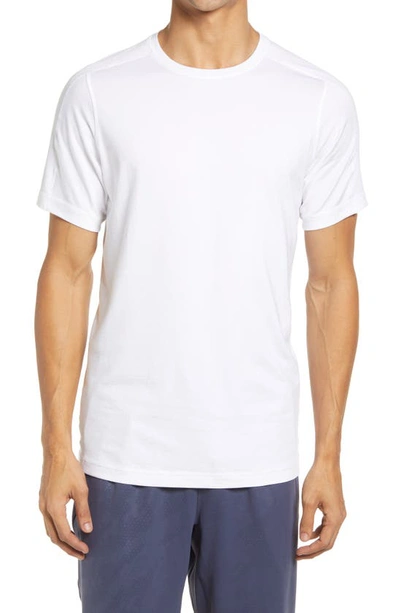 Shop Mack Weldon 18-hour Jersey Crewneck T-shirt In Bright White