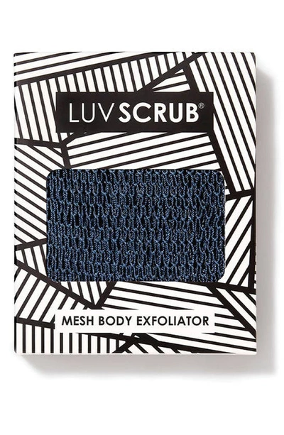 Shop Luv Scrub (r) Mesh Body Exfoliator In Indigo