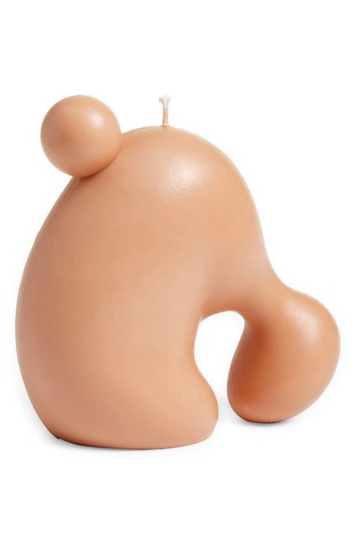 Hannah Jewett Lamb Sculptural Soy Wax Candle In Toast