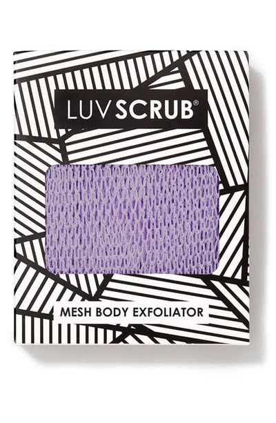 Shop Luv Scrub (r) Mesh Body Exfoliator In Lavender