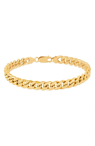 Shop Ef Collection Jumbo Curb Chain Bracelet In 14k Yellow Gold