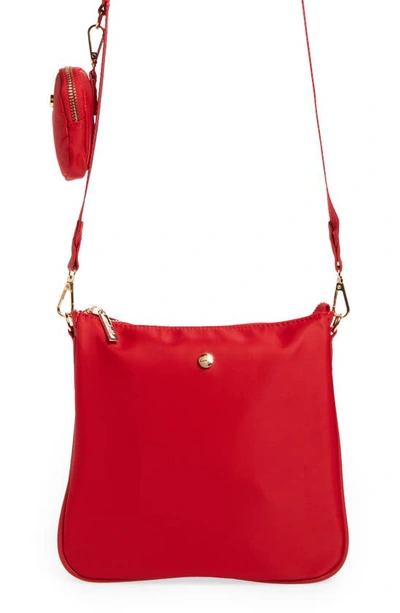 Shop Mali + Lili Mackenzie Water Resistant Nylon Crossbody Bag In Red