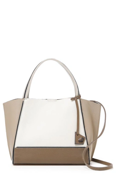 Shop Botkier Bite Size Soho Leather Tote In Cream Combo