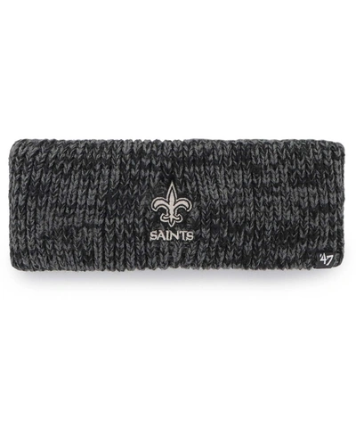 47 Brand Women's Black New Orleans Saints Team Meeko Headband In Black