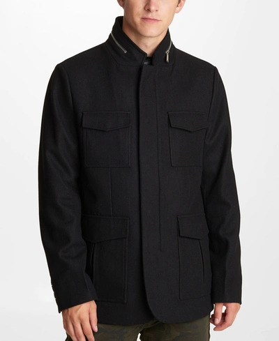 Shop Karl Lagerfeld Paris Men's Wool Blazer In Black