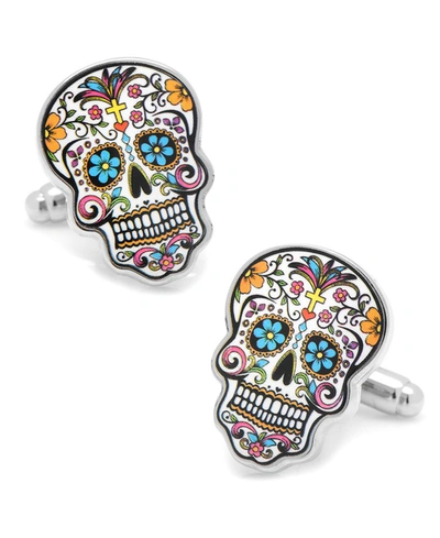 Shop Cufflinks, Inc Day Of The Dead Skull Cufflinks In Multi