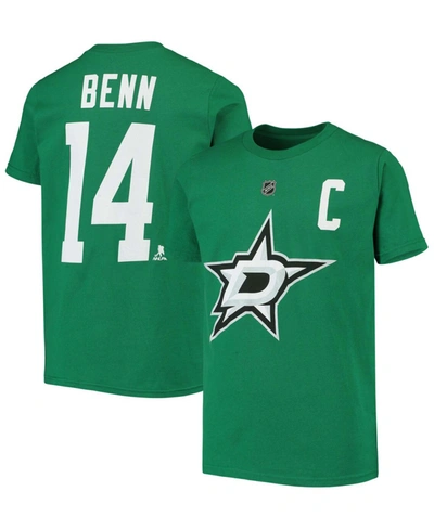Shop Outerstuff Big Boys And Girls Jamie Benn Kelly Green Dallas Stars Name And Number T-shirt