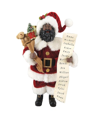 Shop Santa's Workshop 12" African American Santa With His List In Red