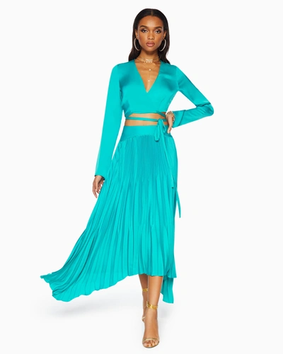 Oasis wrap outlet midi skirt