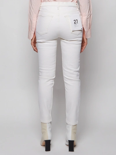 Shop Re/done 90s High Rise Ankle Crop Jeans In Vintage White