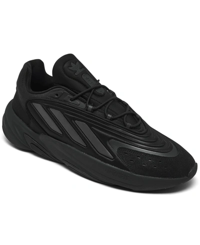 Shop Adidas Originals Adidas Men's Ozelia Casual Sneakers From Finish Line In Black/carbon
