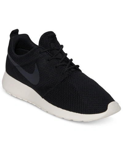 Nike Men's Roshe One Casual Sneakers From Finish Line In Black/anthracite/sail  | ModeSens