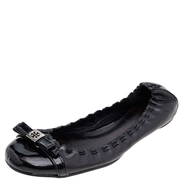 patent tory burch flats