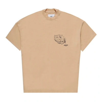 Shop Bonsai Beige Cotton T-shirt In Brown