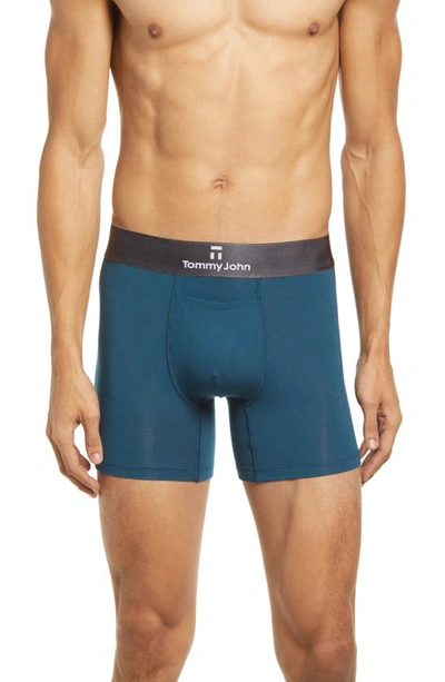 Shop Tommy John Second Skin 6-inch Boxer Briefs In Reflecting Pond