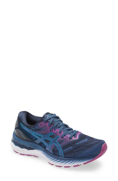 Shop Asicsr Asics(r) Gel-nimbus 23 Running Shoe In Grand Shark/ Digital Aqua