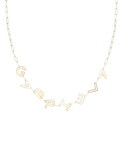 Shop K Kane 14k Gold Chain Letter Necklace, 8 Letters