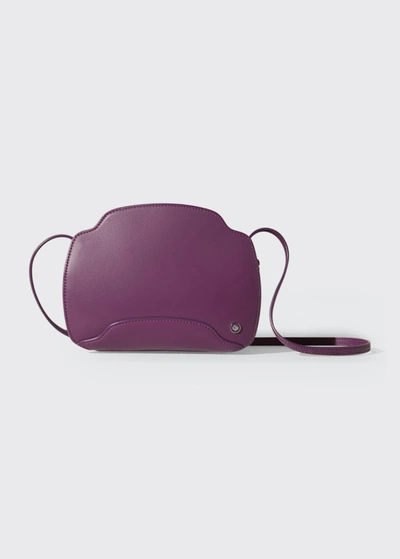 Shop Loro Piana Sesia Calfskin Shoulder Bag In Royal Purple