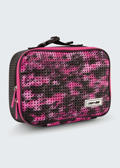Shop Light+nine Kid's Lunch Tote In Pink Camo